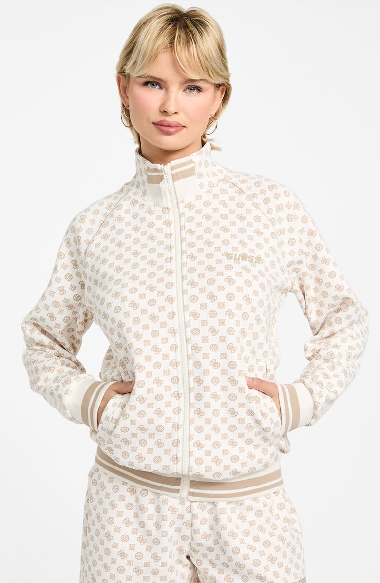 GUESS Aggie Full Zip Sweatshirt, Alternate, color, 