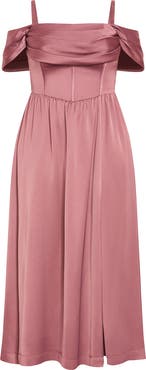 City Chic Angel Love Corset Maxi Dress