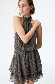 H&M Chiffon halterneck dress