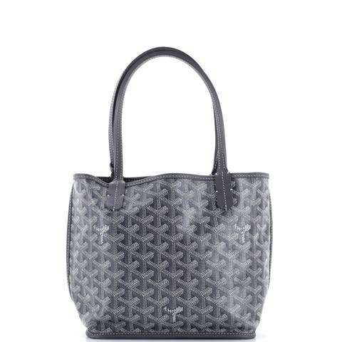 Anjou Reversible Tote Coated Canvas Mini