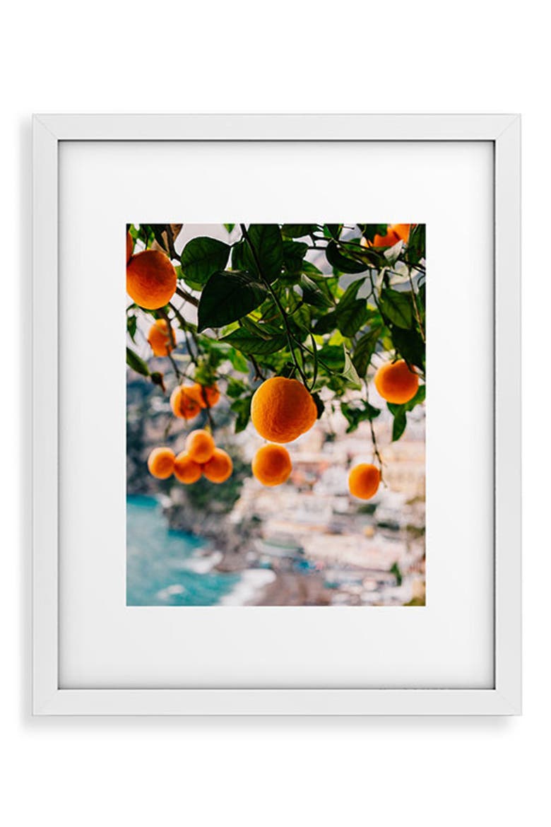 Alam Framed Wall Art, Main, color, ORANGE