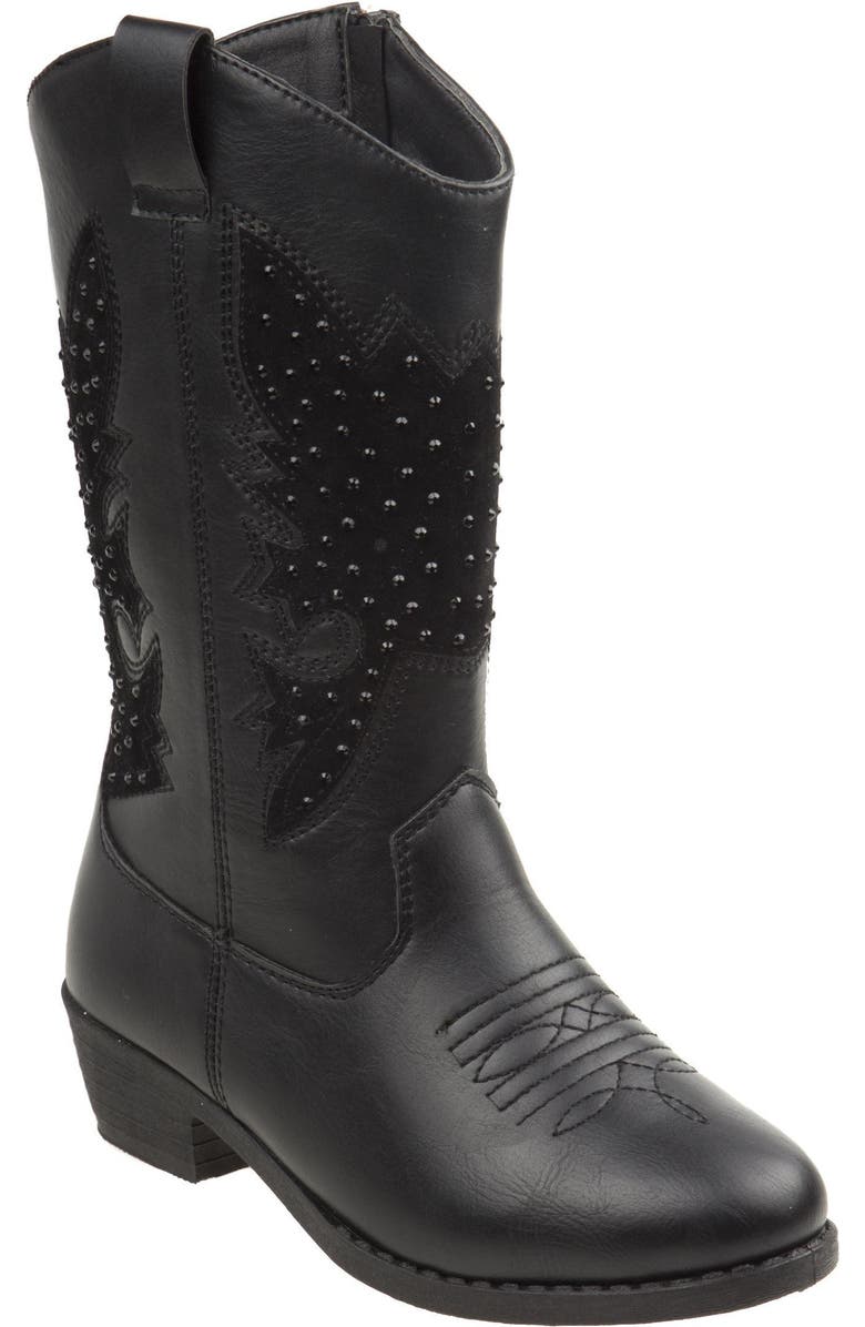 Kensie Girl zip up boot with heel, Main, color,