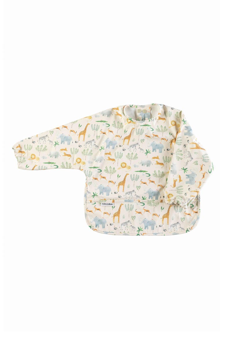 Long Sleeve Bib & Learning Spoon Set, Alternate, color, RHINO