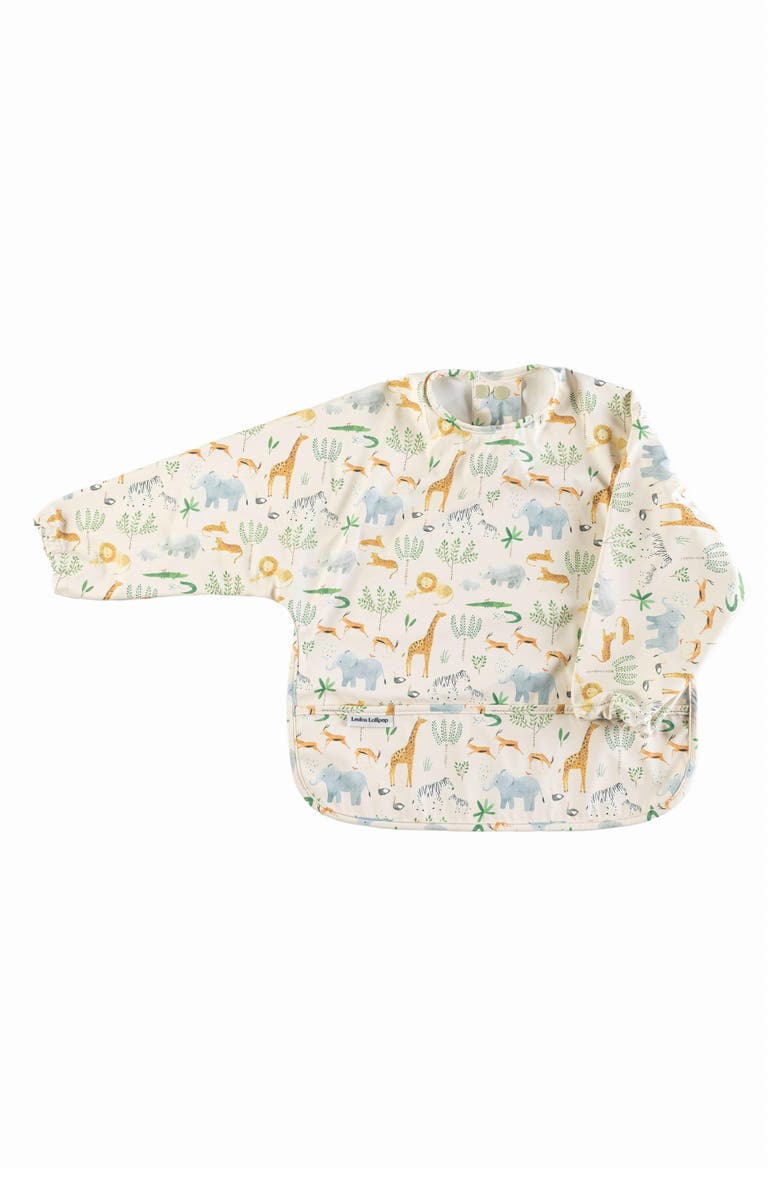 Loulou Lollipop Long Sleeve Bib & Learning Spoon Set, Alternate, color, 