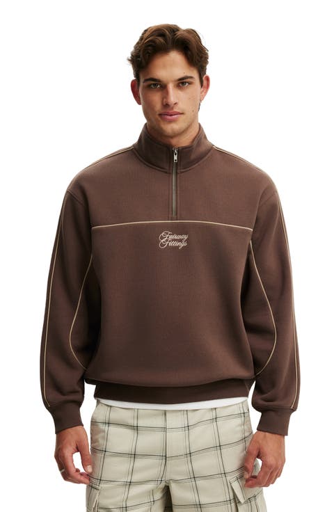 Men's 1/4 Zip Graphic Fleece