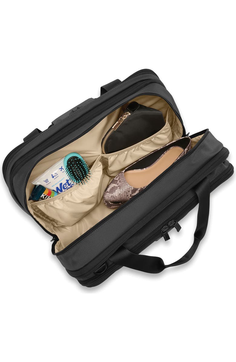 Briggs & Riley Baseline 17-Inch Expandable Cabin Bag, Alternate, color, Black