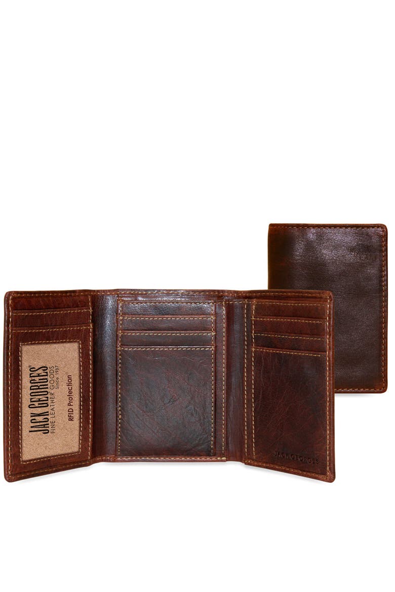 Voyager Tri-Fold Wallet, Main, color, Brown