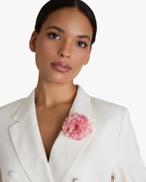 Helena Simon The Light Pink Carnation Floral Brooch In Pink