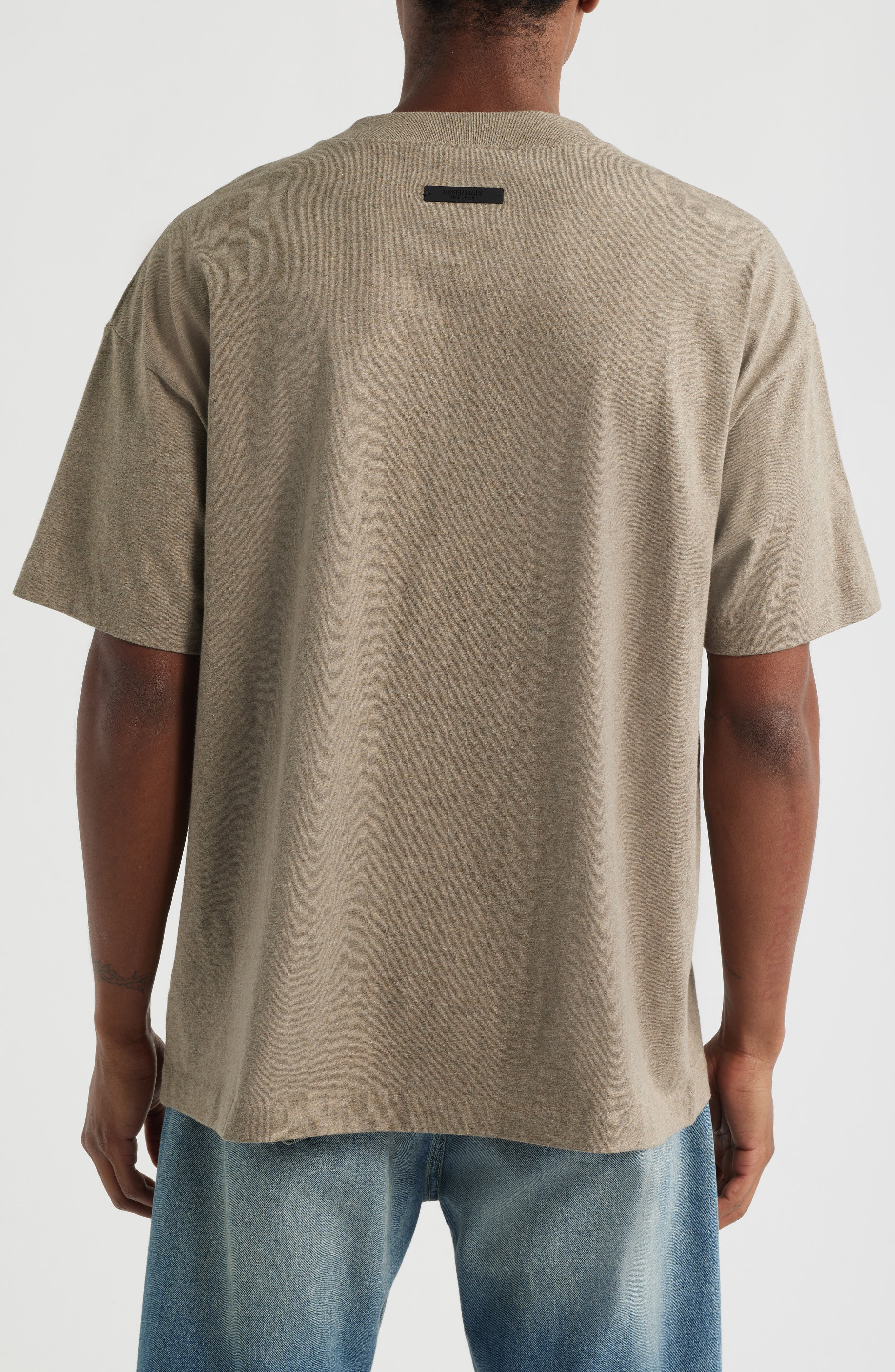 Мужские Fear of God Essentials Classic Fit Cotton Logo T-Shirt — фото 2