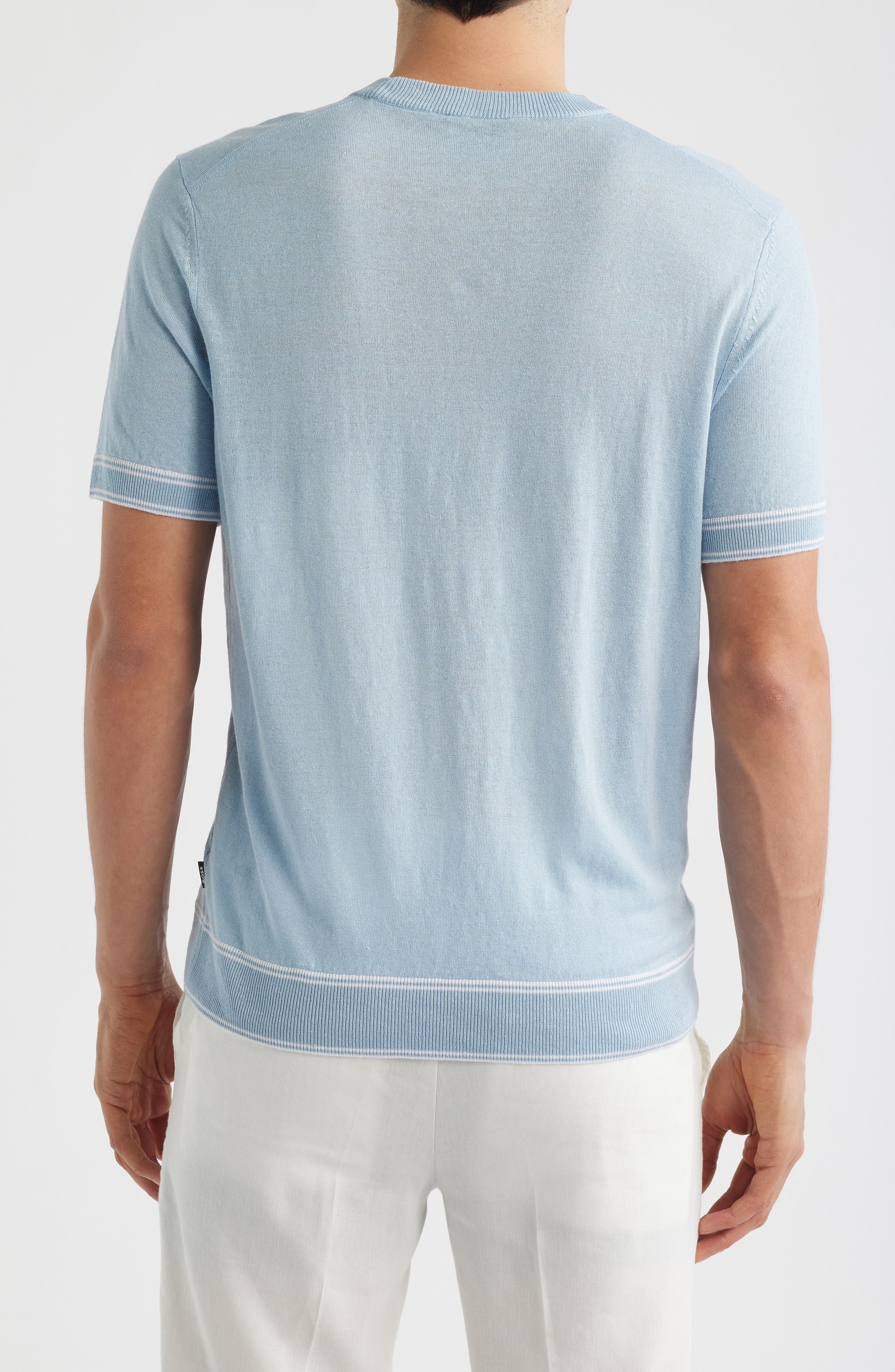 Norberto Linen Blend Short Sleeve Sweater - image 2