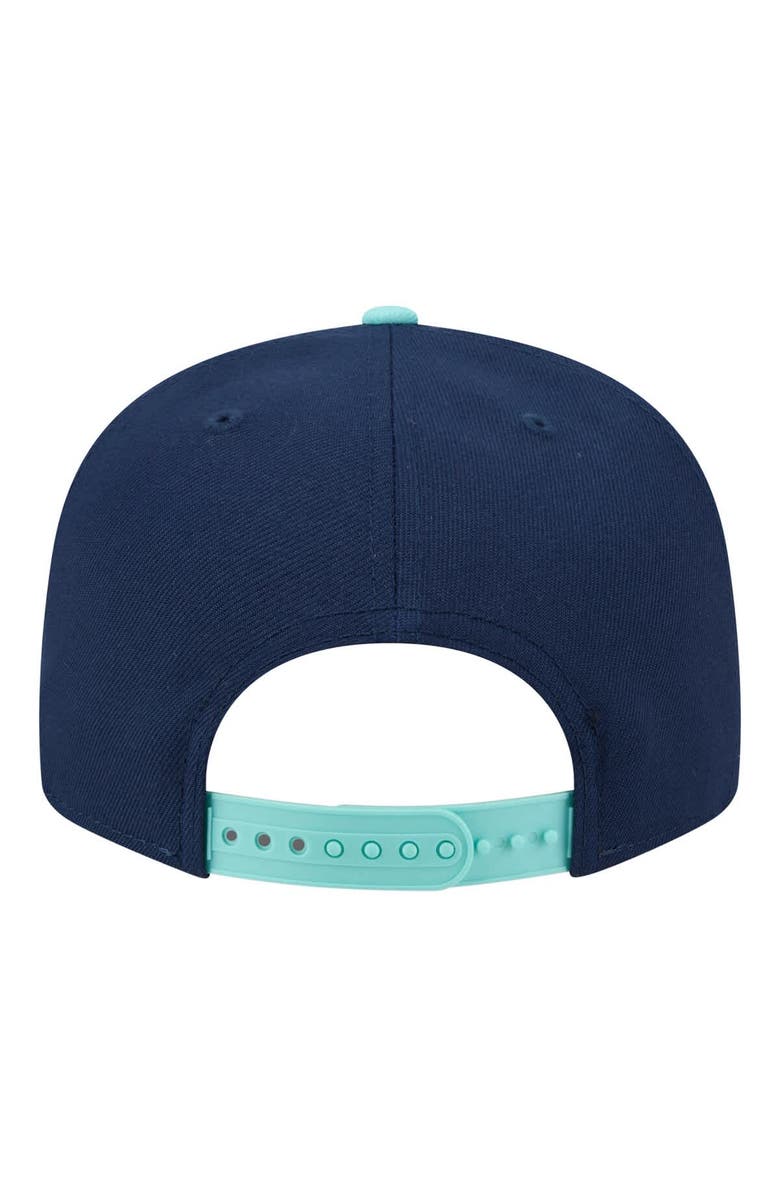 New Era Men's New Era Navy/Turquoise Houston Astros Two-Tone Color Pack 9FIFTY Snapback Hat, Alternate, color, Navy