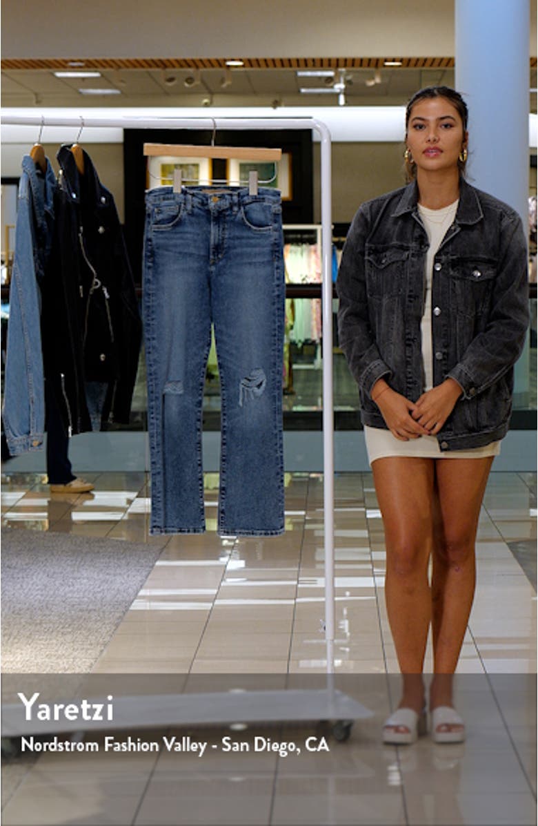 The Callie Ripped Crop Bootcut Jeans, sales video thumbnail