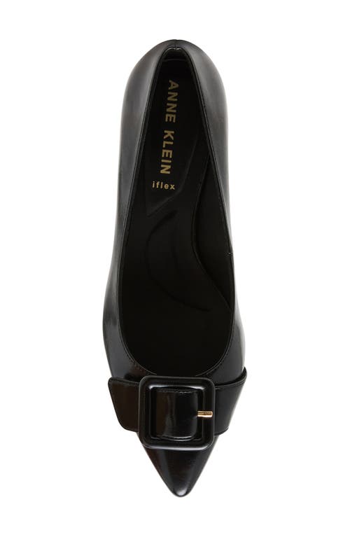 Anne Klein Senara Buckle Pointed Toe Pump In Black