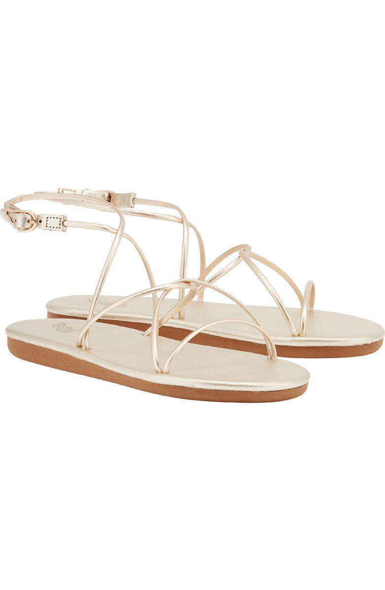 Ancient Greek Sandals Pixida Strappy Sandal, Main, color, Platinum