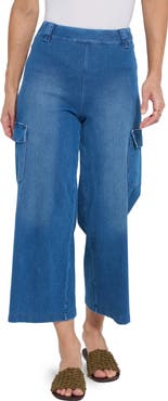 Lysse Erin West High Waist Crop Wide Leg Utility Pants