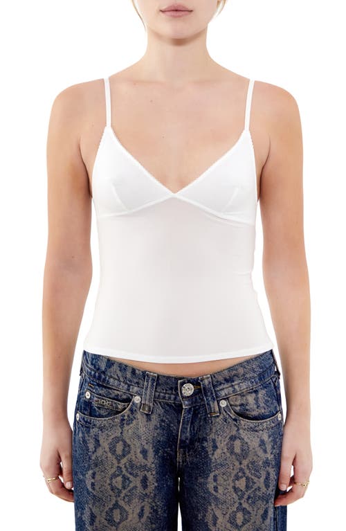 Bdg Urban Outfitters Love Pointelle Cotton Camisole In White