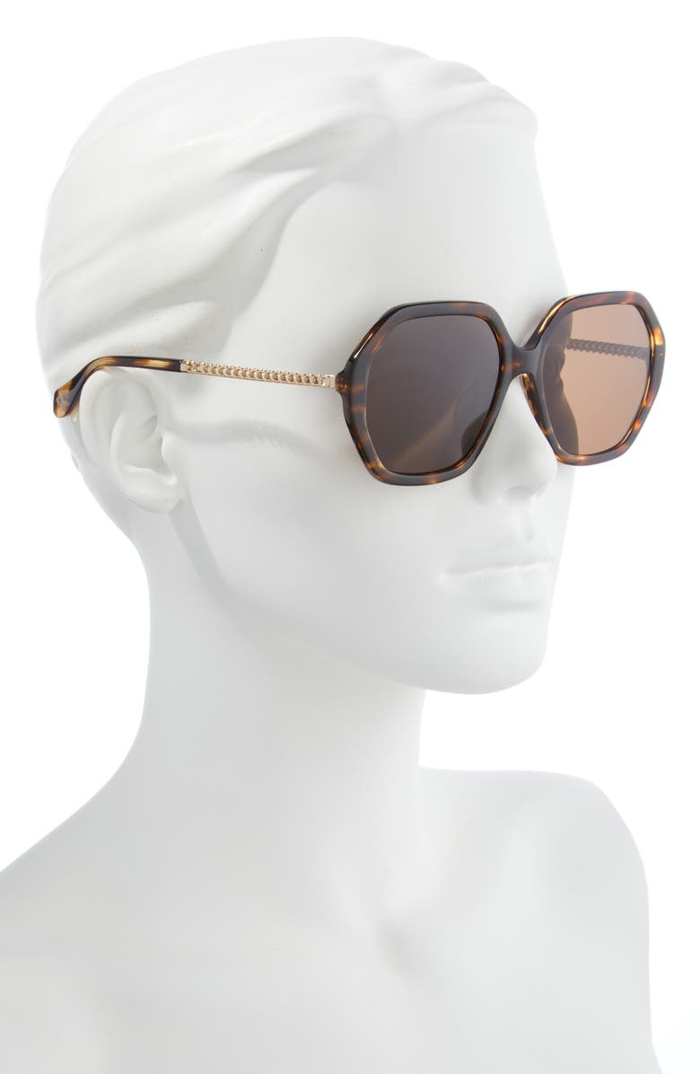 Mohala Eyewear Noela Low Bridge Wide Width 58mm Polarized Oversized Sunglasses, Alternate, color, 