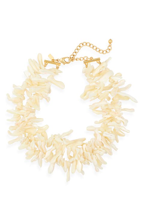 Shaggy Shell Collar Necklace