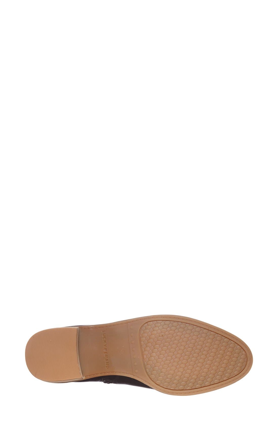 Lucky 'Harpiee' Bootie, Alternate, color, BLACK LEATHER