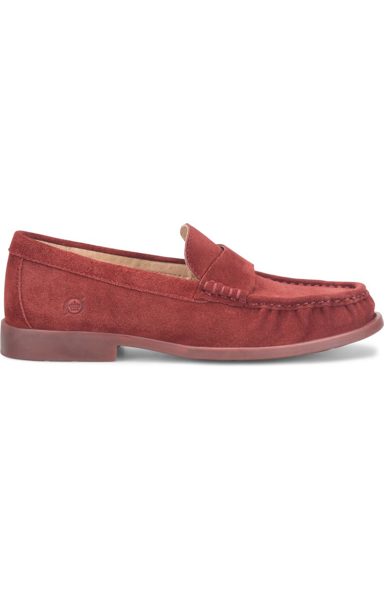 Børn Maris Loafer, Alternate, color, Burgundy Suede