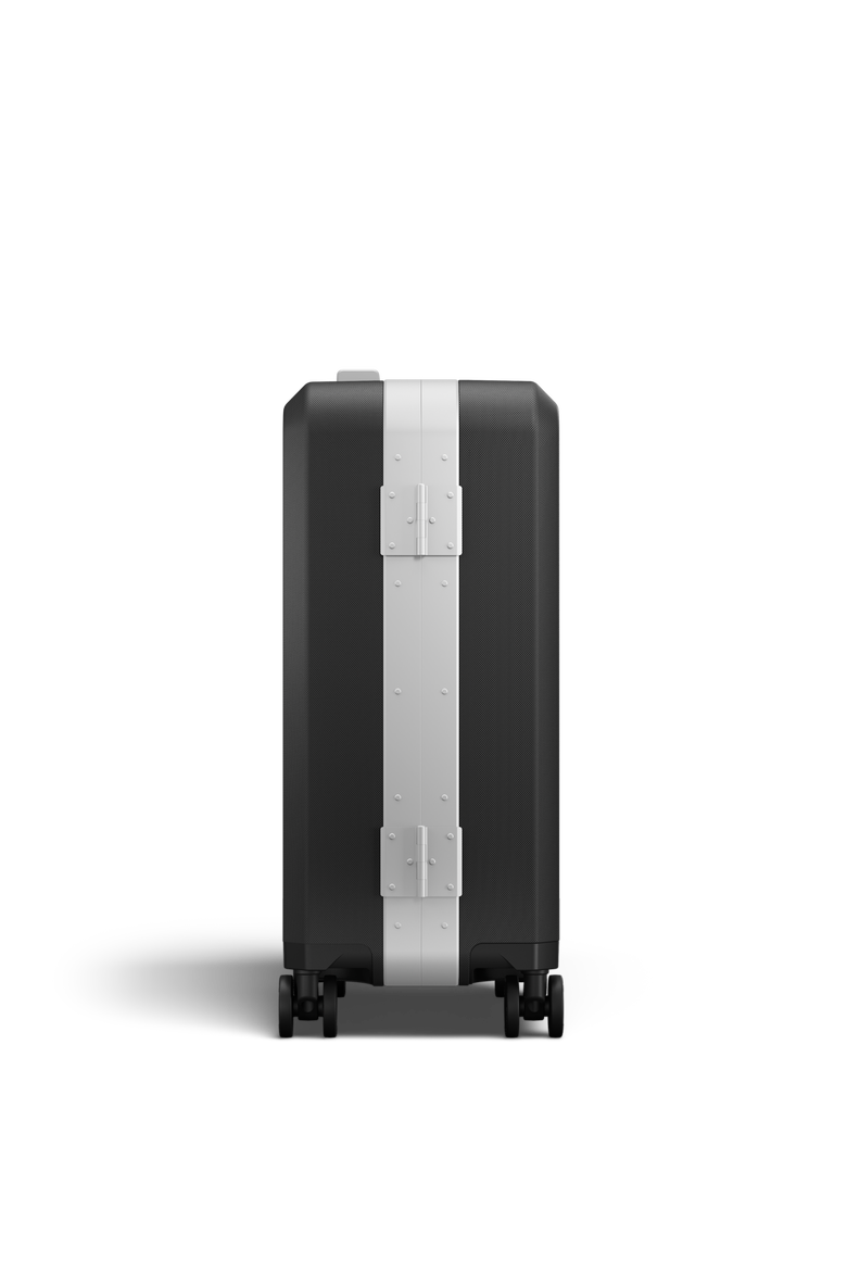 Ramverk Pro Hardside 21 Inch Carry On Luggage  Spinner with Buckle Closure, Alternate, color, Silver