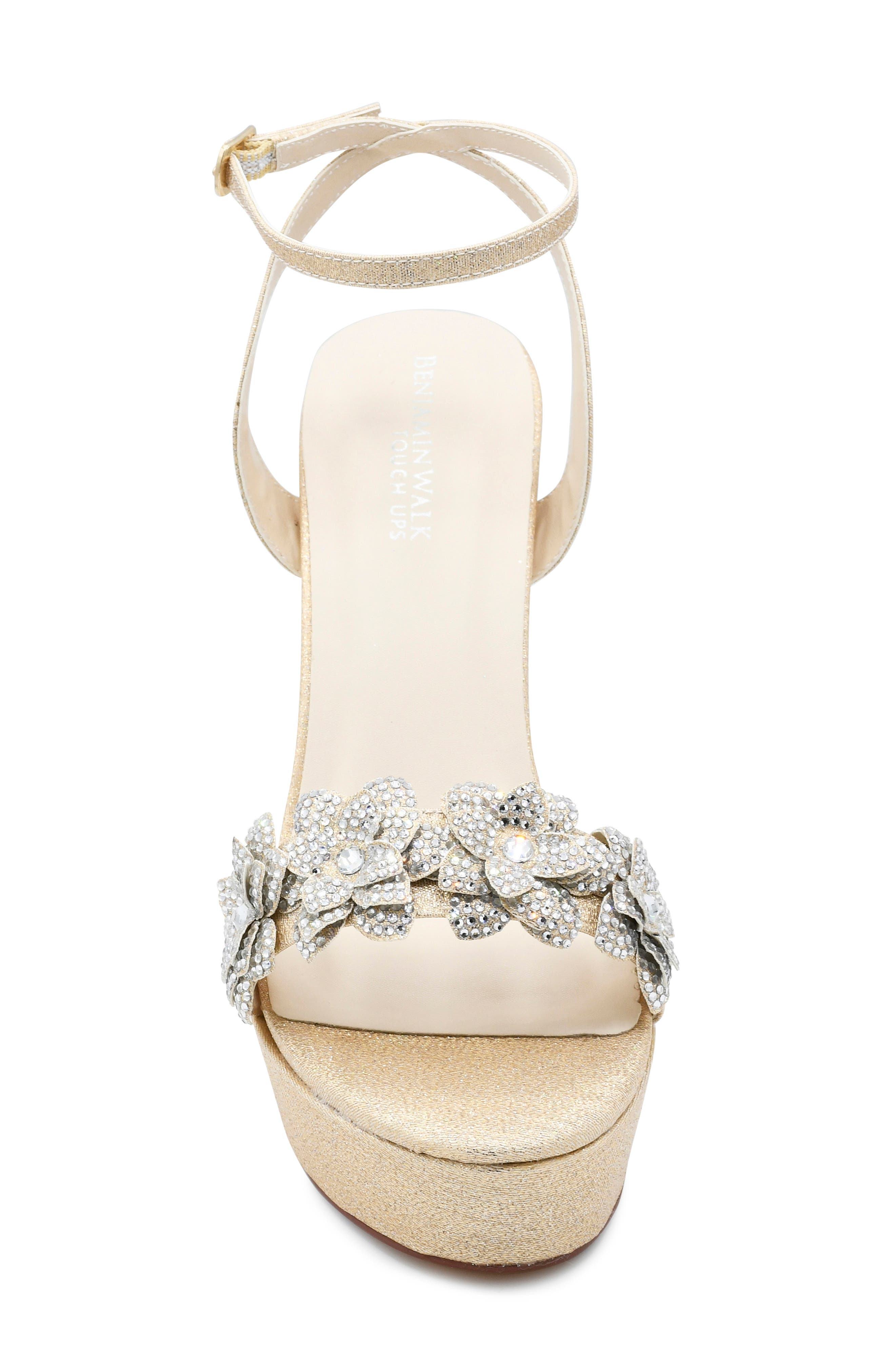 Lily Ankle Strap Platform Sandal, Alternate, color, CHAMPAGNE