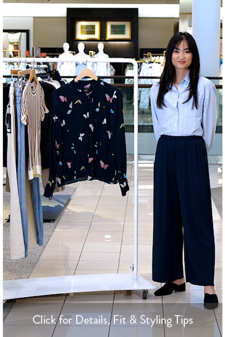 Arden Print Pleated Top video