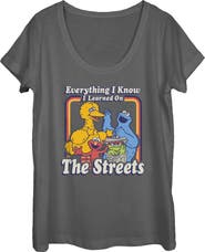 Sesame Street® Women's Sesame Street Everything I Know I Learned on the Streets Graphic T-Shirt