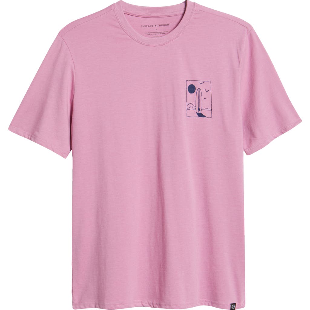 Threads 4 Thought Surf Beach Soft Wash Cotton Blend Graphic T-shirt In Raz