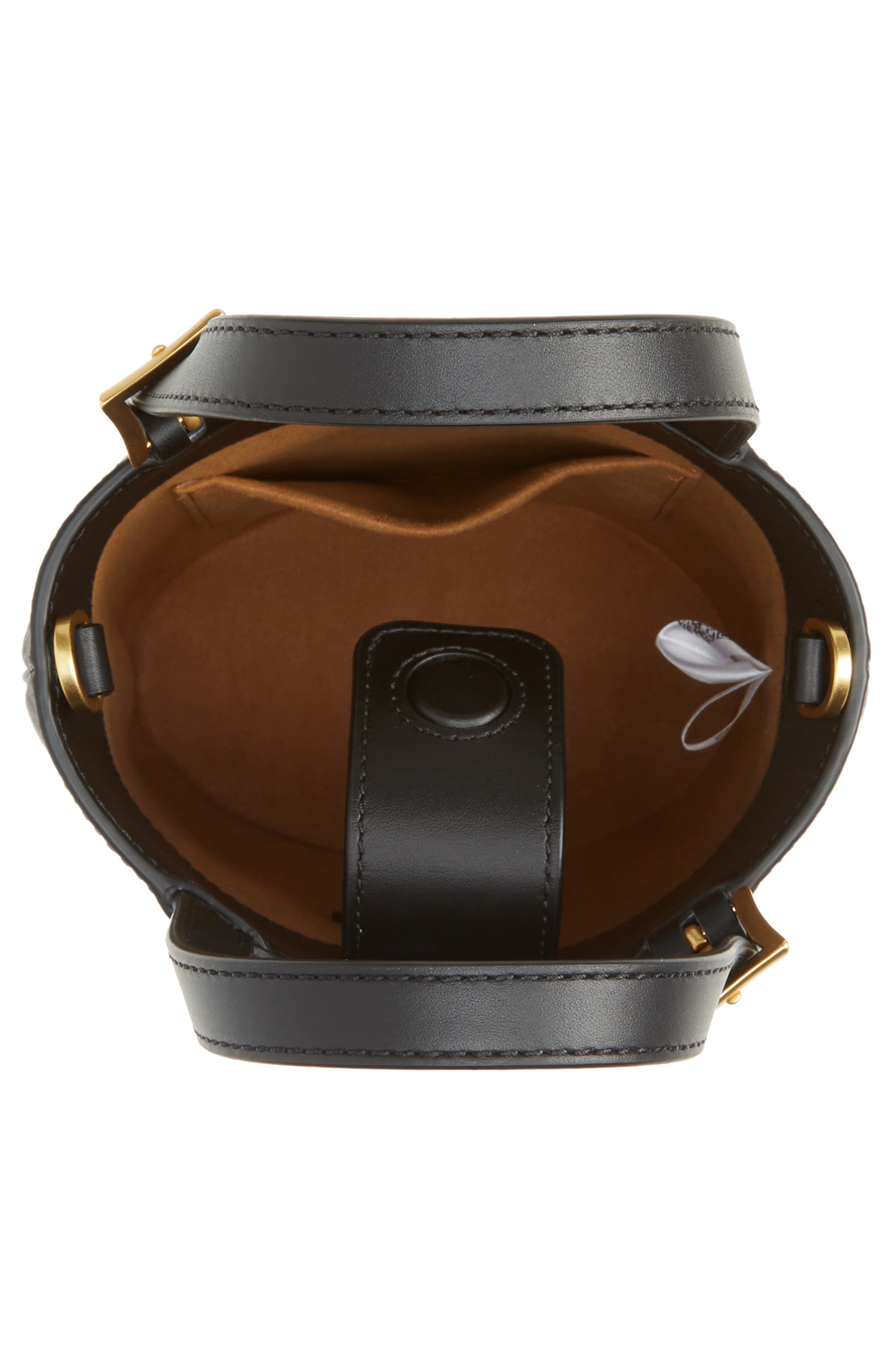 MCM Mini Aren VI Visetos Coated Canvas Bucket Bag, Alternate, color, 