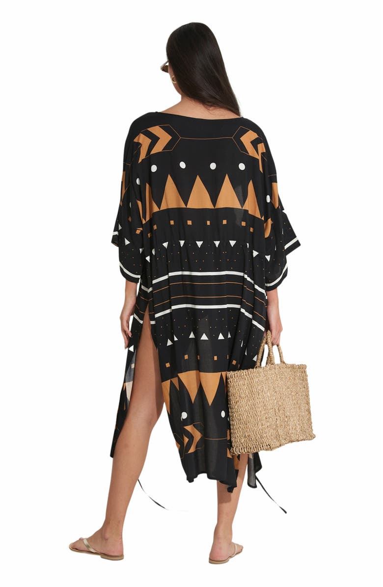 Gottex Beach Life ANAT MIDI SWIM COVER UP KIMONO, Alternate, color,