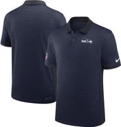 Nike Men's Nike College Navy Seattle Seahawks Sideline Victory Stripe Performance Polo