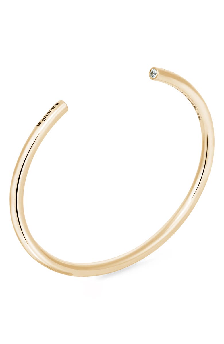 le gramme Men's 22G 18K Gold Bangle, Alternate, color, 