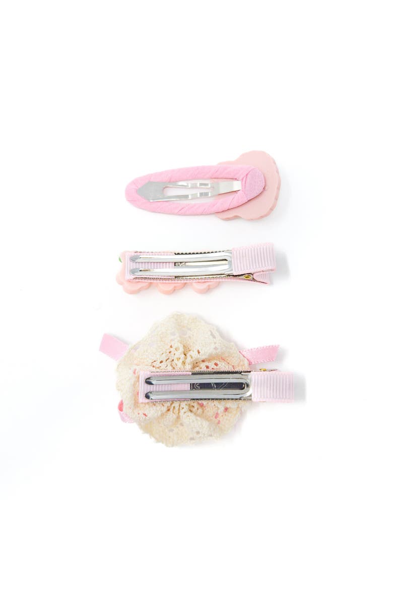 Puttisu Bunny Hug Hair Clip Set of 7 Baby, Alternate, color, Baby Pink & Pastel Pink