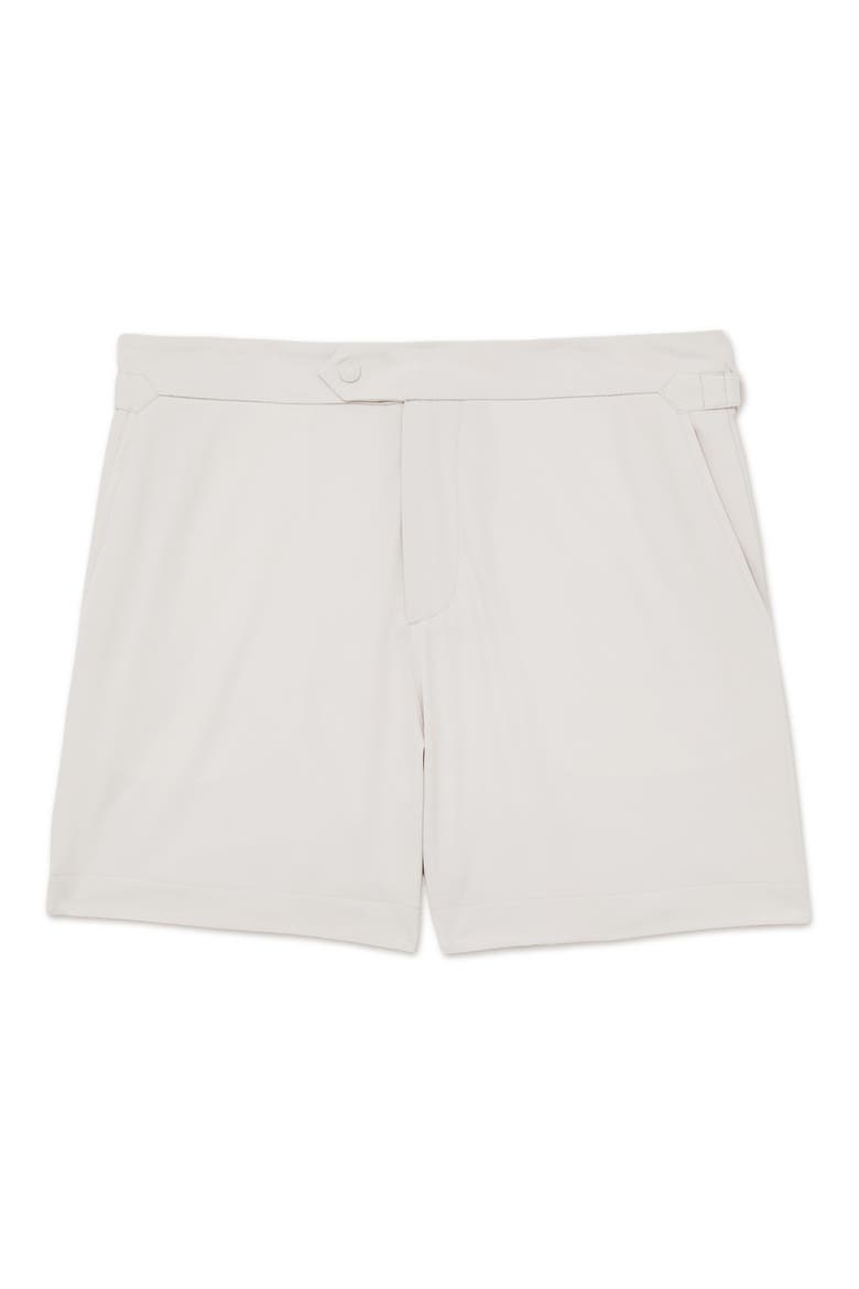 Sun Side Adjuster Swim Trunks, Alternate, color, OFF WHITE