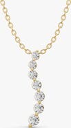 SEREIA OFFICIAL 14K Gold 1 ct Necklace Lab Grown Diamond Journey Pendant