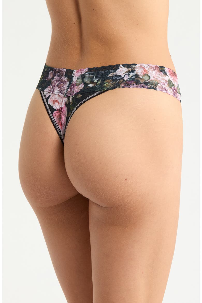 Print Original Rise Thong, Alternate, color, ROMANTIQUE BLACK