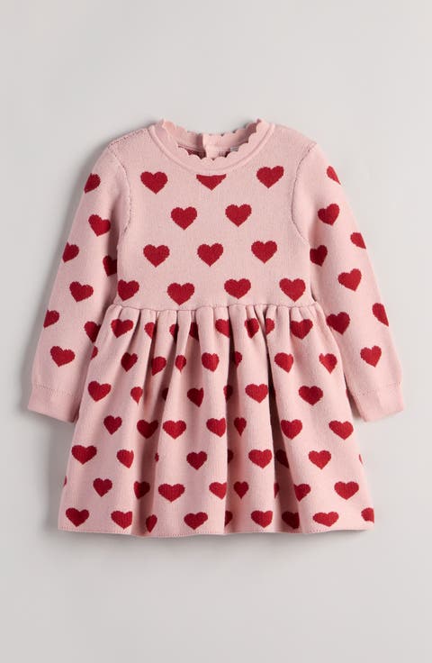 Heart Sweatshirt Dress