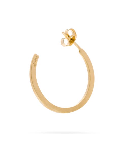 Eloise Jewelry Crescent Moon Hoops Sapphire Natural. Handmade In Red