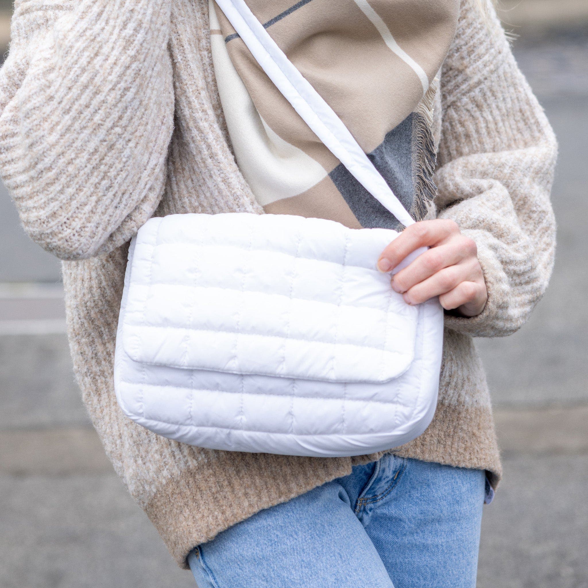 The Halo Crossbody Bag, Alternate, color, White