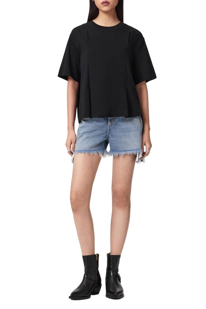 Sofia Lisa Boxy Cotton Graphic T-Shirt, Alternate, color, BLACK