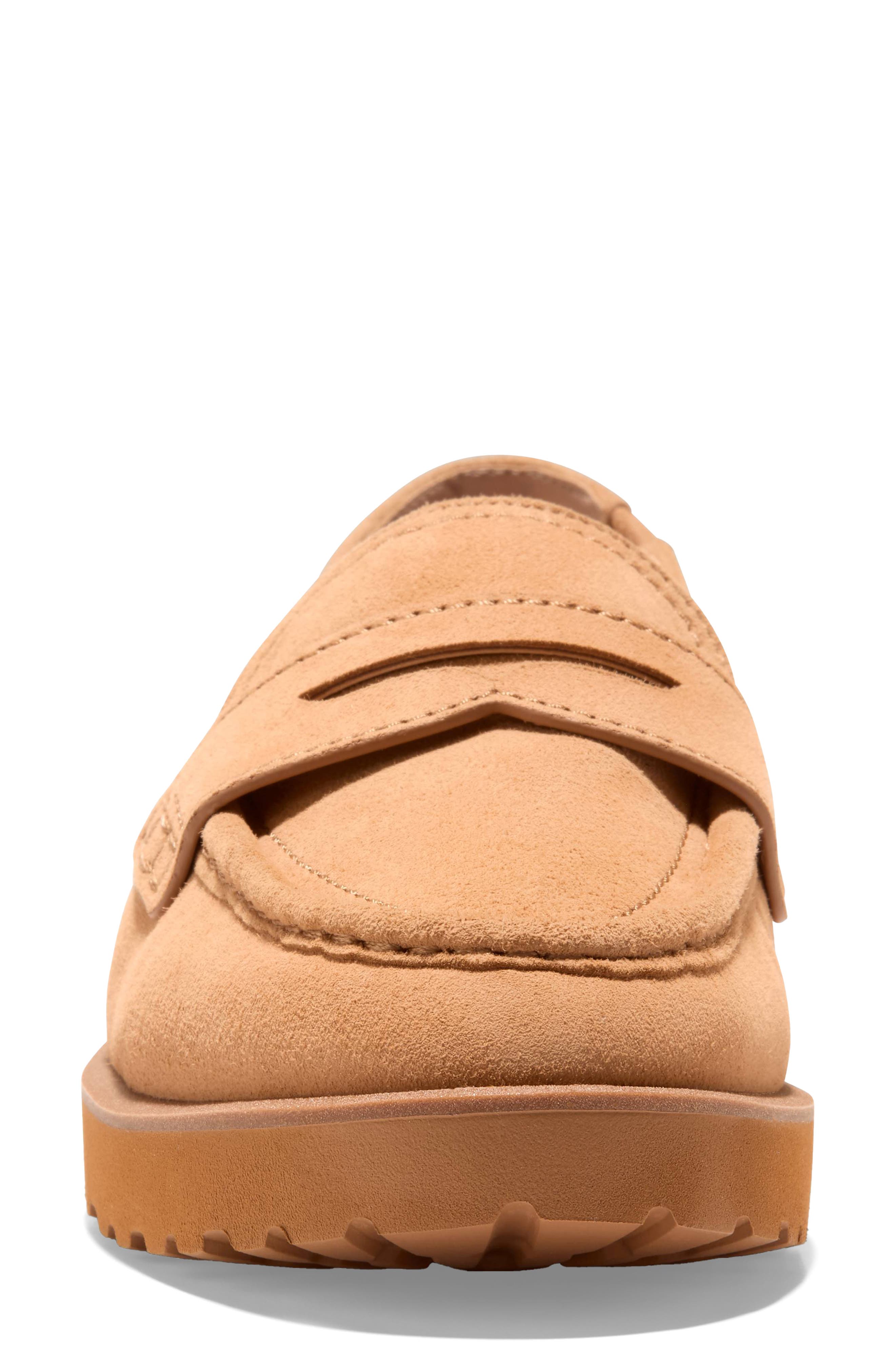 Cole Haan Gwendolyn Penny Slingback Loafer, Alternate, color, Biscuit Suede