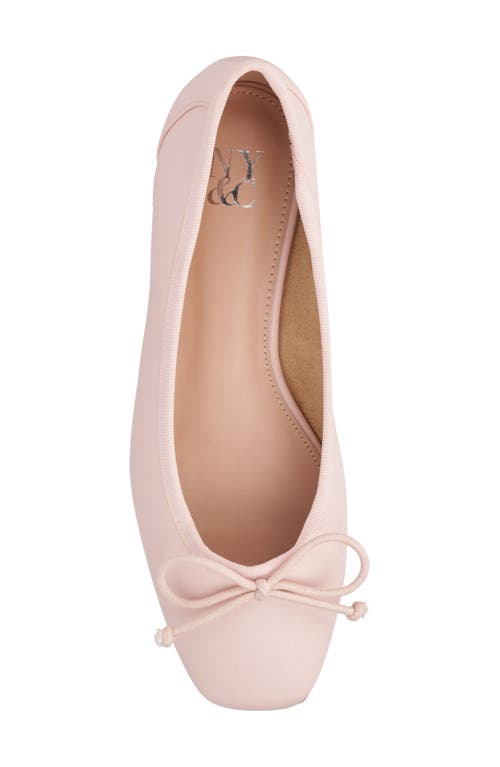 New York And Company Paulina Ballet Flat In Blush Smooth