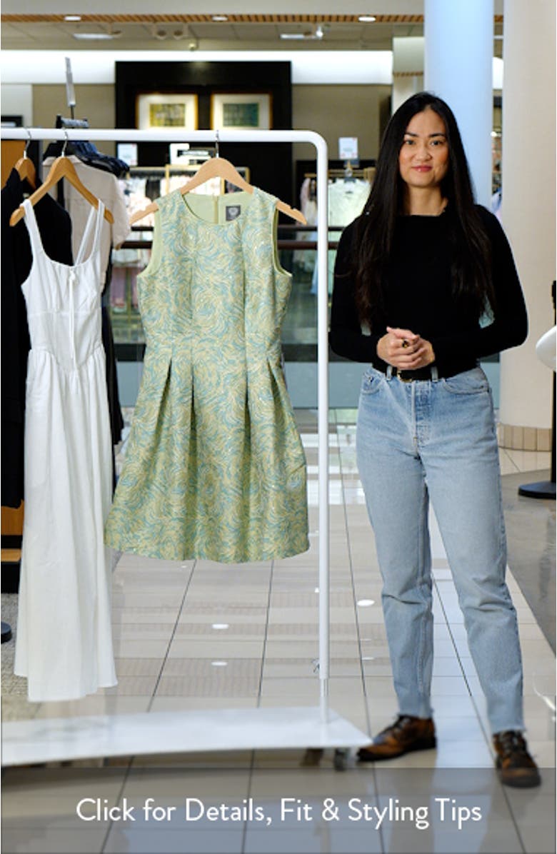 Jacquard Fit & Flare Dress, sales video thumbnail