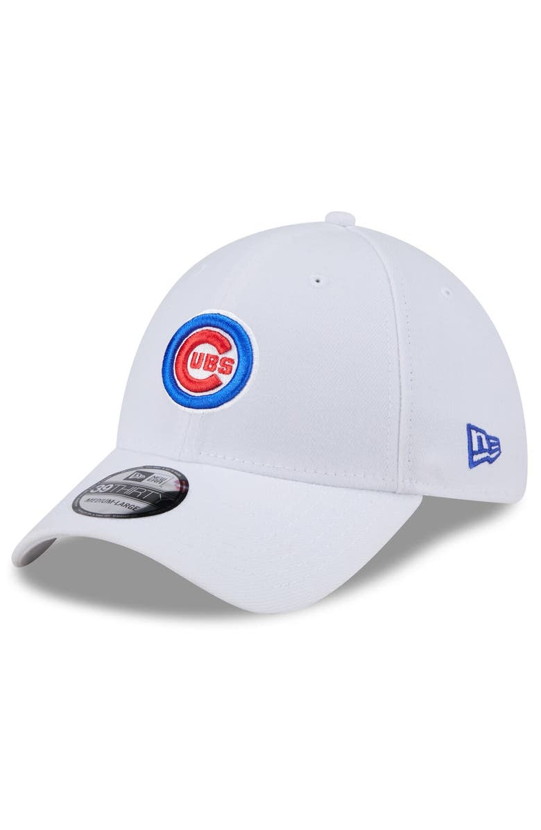 New Era Men
s New Era White Chicago Cubs Evergreen 39THIRTY Flex Hat, Alternate, color, 