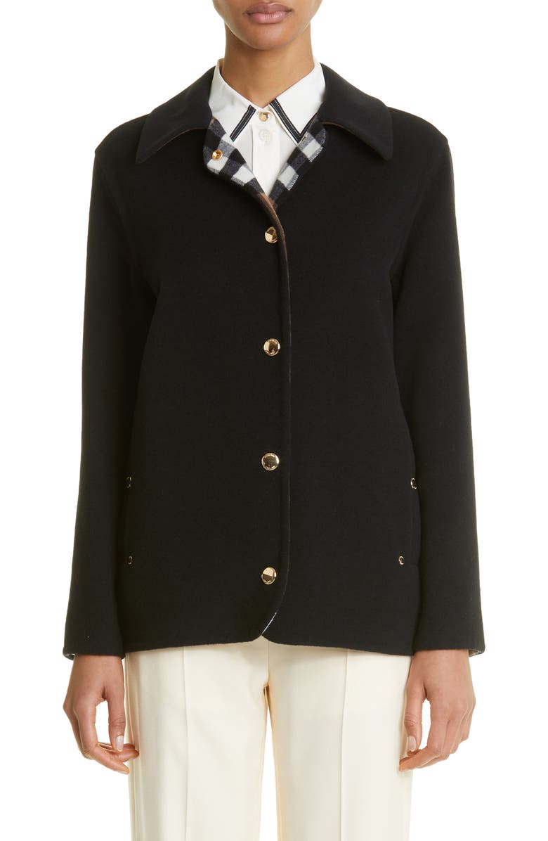 Burberry Ashill Double Face Wool Barn Jacket, Main, color, 