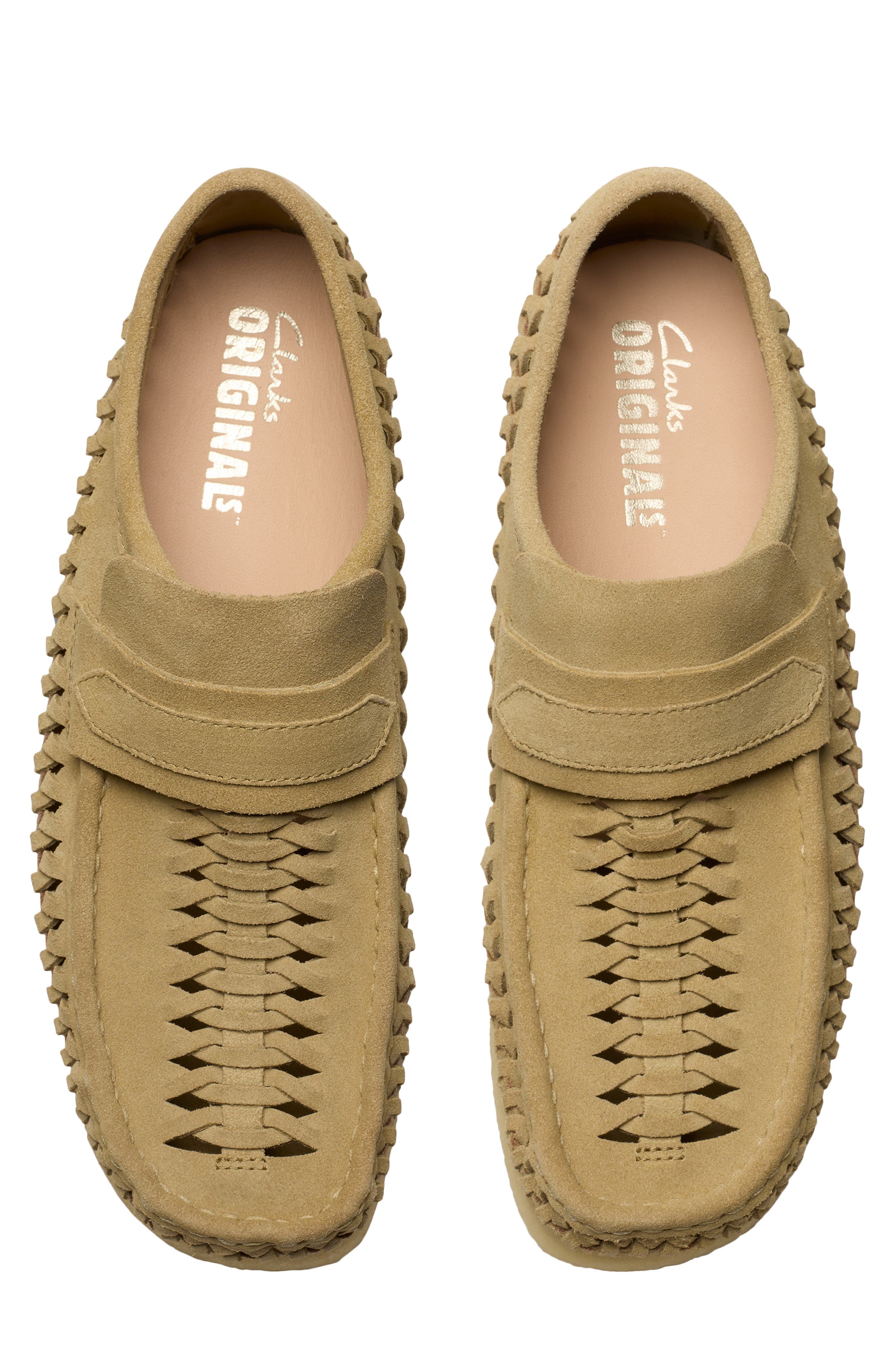 Clarks<sup>®</sup> Wallabee Woven Suede Loafer, Alternate, color, 
