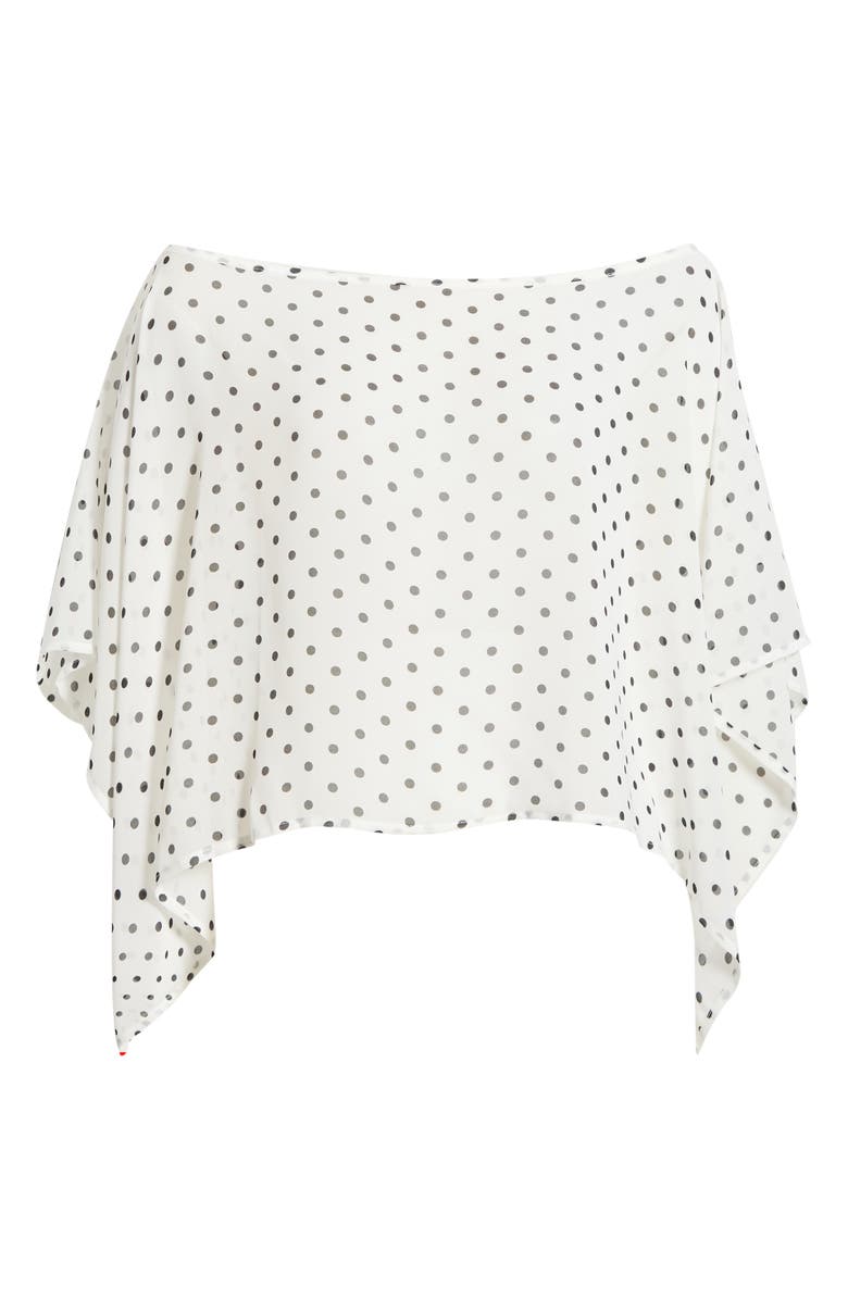 PacSun Coco Polka Dot Chiffon Poncho, Main, color, Polka Dot
