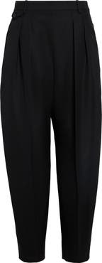 Khaite Dugan Pleated Virgin Wool Tapered Leg Pants