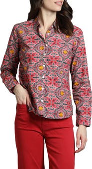 APNY Print Poplin Button-Up Shirt